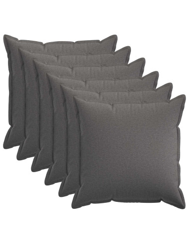 Federa 6 pcs HOUTEN Grigio Chiaro 65 x 65 cm Lino