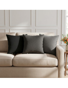 Federa 6 pz HEERLEN Grigio Chiaro 40 x 40 cm Tessuto