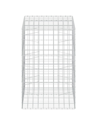 Gabione con filo da 5 mm e rete 10x10 cm 150x100x150 cm