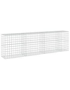 Gabione con filo da 5 mm e rete 10x10 cm 350x50x100 cm 2