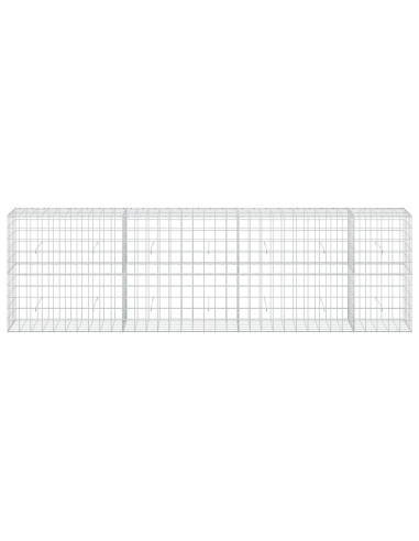 Gabione con filo da 5 mm e rete 10x10 cm 350x50x100 cm