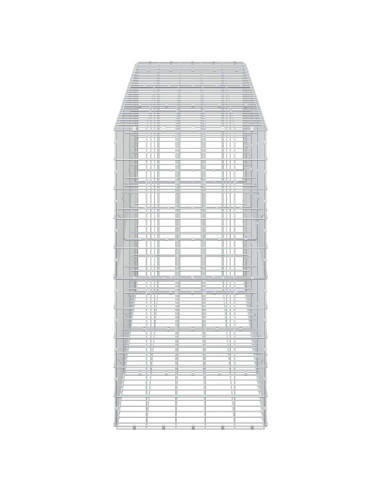 Gabione con filo da 5 mm e rete 10x10 cm 350x50x100 cm
