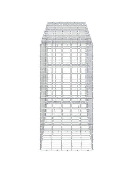 Gabione con filo da 5 mm e rete 10x10 cm 350x50x100 cm