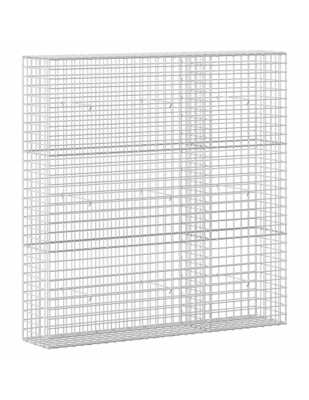Gabione con filo da 5 mm e rete da 5x5 cm 150x30x150 cm