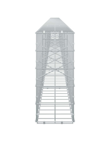 Gabione con filo da 5 mm e rete 10x10 cm 700x20x50 cm