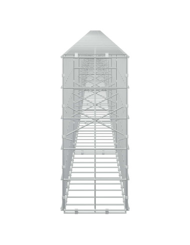Gabione con filo da 5 mm e rete 10x10 cm 1150x20x50 cm