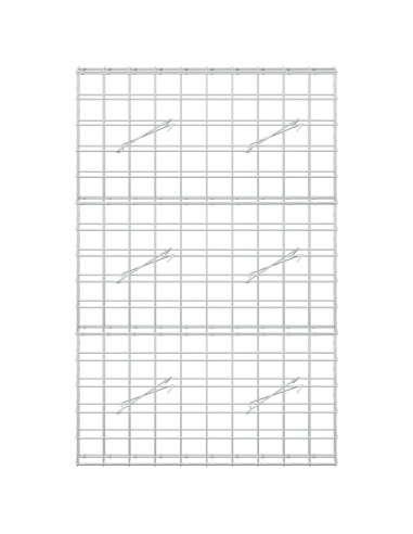 Gabione con filo da 5 mm e rete 10x10 cm 100x10x150 cm