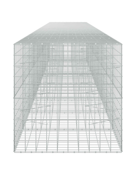 Gabione con filo da 5 mm e rete 10x10 cm 1000x100x100 cm