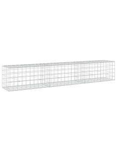 Gabione con filo da 5 mm e rete 10x10 cm 300x50x50 cm 2