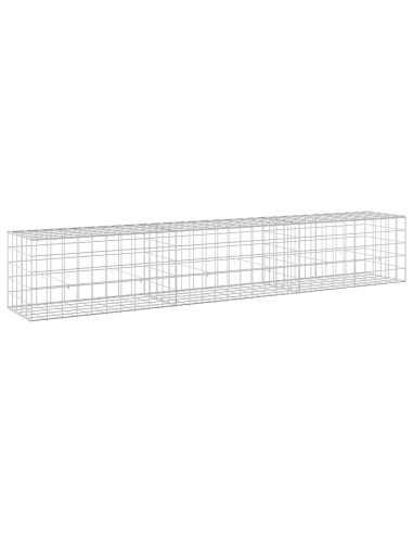 Gabione con filo da 5 mm e rete 10x10 cm 300x50x50 cm