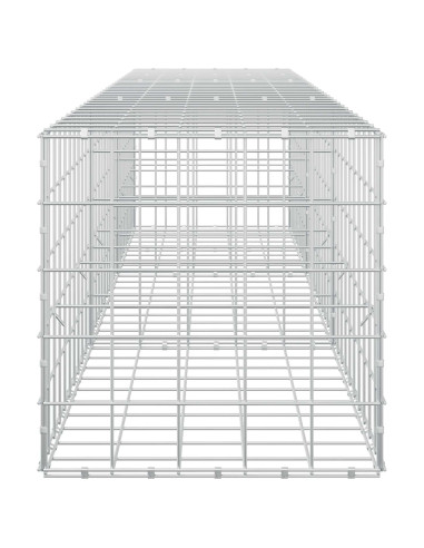 Gabione con filo da 5 mm e rete 10x10 cm 300x50x50 cm