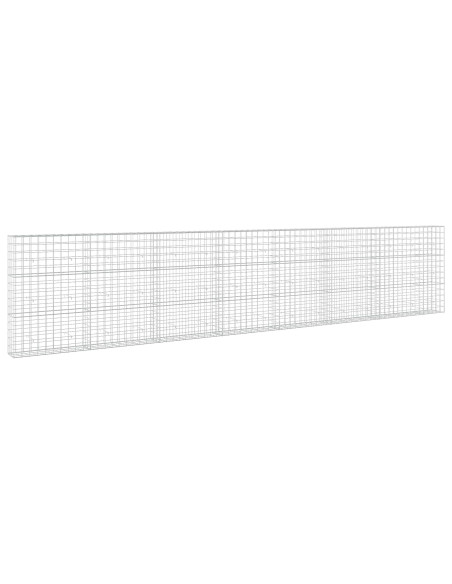 Gabione con filo da 5 mm e rete 10x10 cm 750x30x150 cm