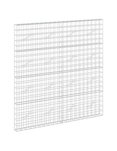 Gabione con filo da 5 mm e rete 10x10 cm 200x10x200 cm 2