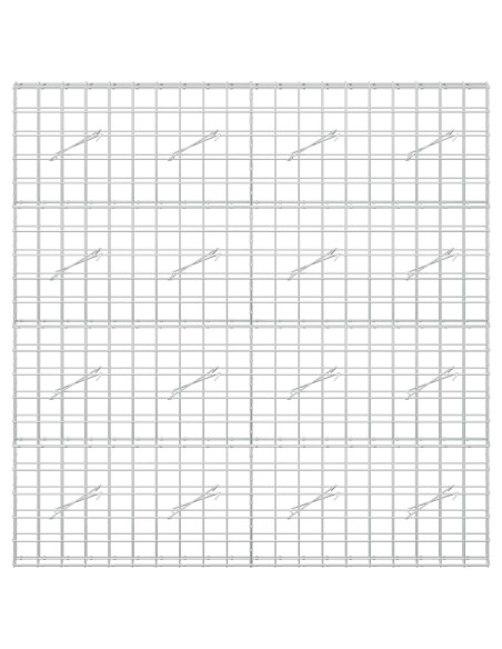 Gabione con filo da 5 mm e rete 10x10 cm 200x10x200 cm