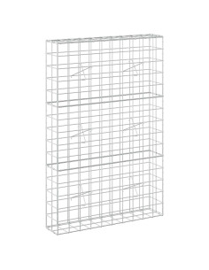 Gabione con filo da 5 mm e rete 10x10 cm 100x20x150 cm 2