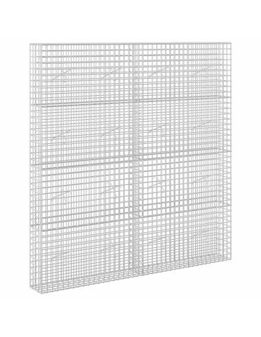 Gabione con filo da 5 mm e rete da 5x5 cm 200x20x200 cm
