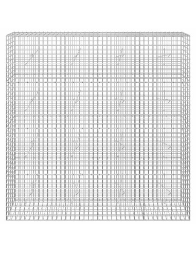 Gabione con filo da 5 mm e rete da 5x5 cm 200x20x200 cm
