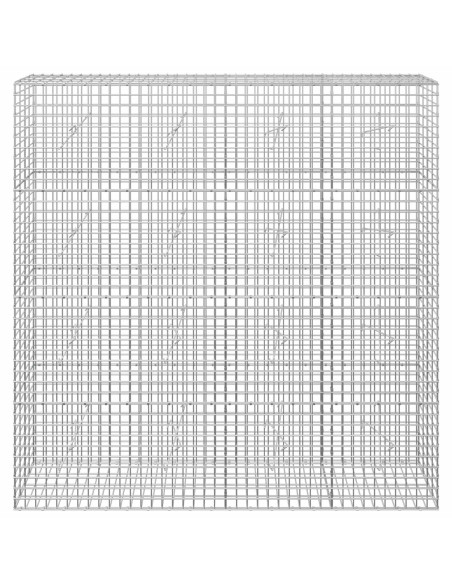 Gabione con filo da 5 mm e rete da 5x5 cm 200x20x200 cm