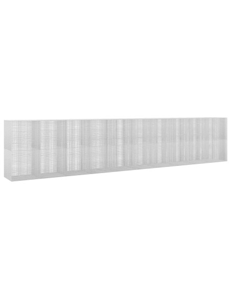 Gabione con Filo da 5 mm e Rete da 5x2,5 cm 1000x100x200 cm