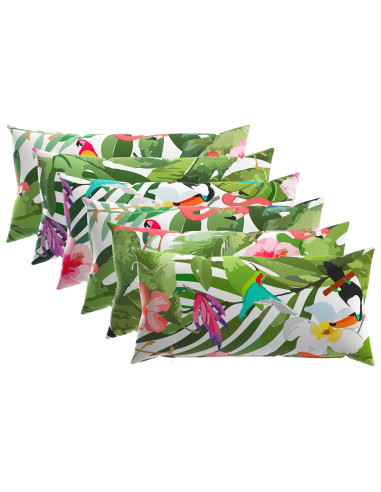 Cuscino 6 pz HEERLEN Multicolore 40 x 80 cm Poliestere