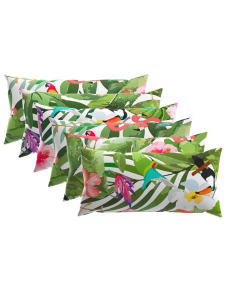 Cuscino 6 pz HEERLEN Multicolore 40 x 80 cm Poliestere