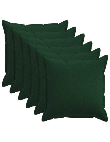 Federa 6 pz HOUTEN Verde Scuro 70 x 70 cm Lino