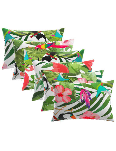 Cuscino 6 pz HEERLEN Multicolore 30 x 50 cm Poliestere
