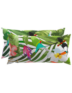Cuscino 2 pz HEERLEN Multicolore 40 x 80 cm Poliestere 2
