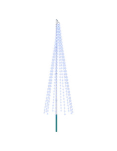 Luci per albero di Natale con picchetti e asta per bandiera 2