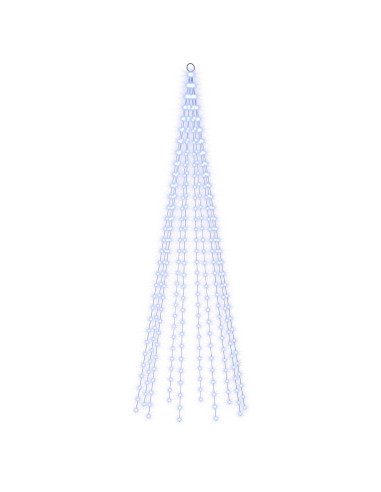 Luci per albero di Natale con picchetti e asta per bandiera