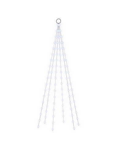 Luci per albero di Natale con picchetti e asta per bandiera