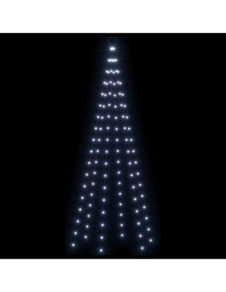 Luci per albero di Natale con picchetti e asta per bandiera