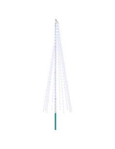 Luci per albero di Natale con picchetti e asta per bandiera 2