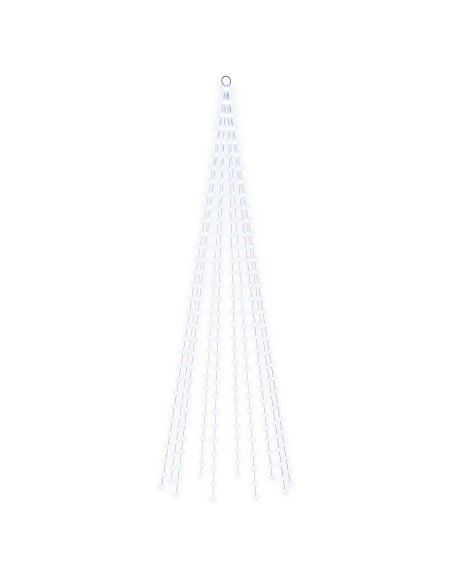 Luci per albero di Natale con picchetti e asta per bandiera