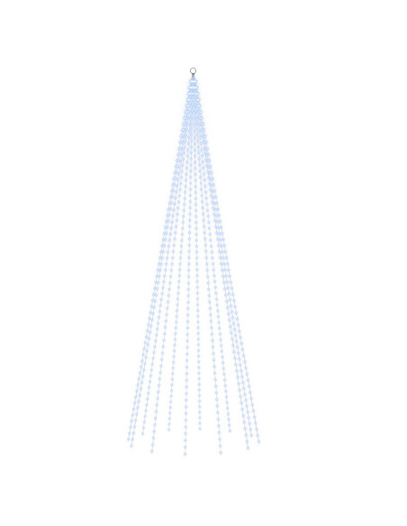 Luci per albero di Natale con picchetti e asta per bandiera