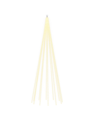 Luci per albero di Natale con picchetti e asta per bandiera