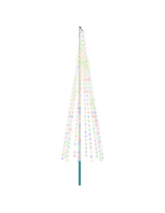 Luci per albero di Natale con picchetti e asta per bandiera 2