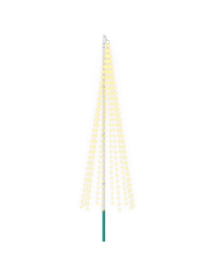 Luci per albero di Natale con picchetti e asta per bandiera 2