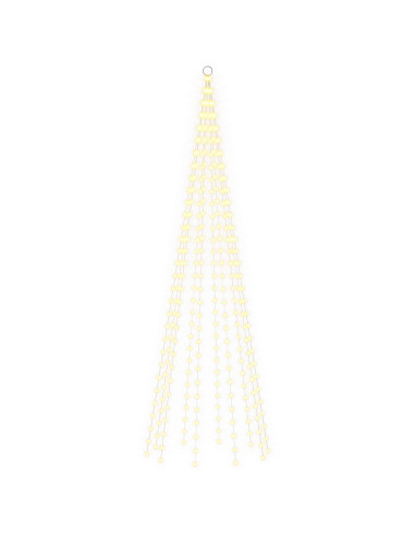 Luci per albero di Natale con picchetti e asta per bandiera