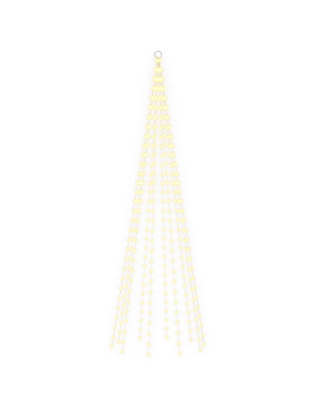 Luci per albero di Natale con picchetti e asta per bandiera