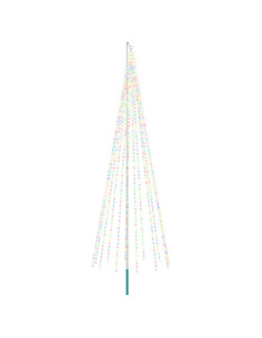 Luci per albero di Natale con picchetti e asta per bandiera 2