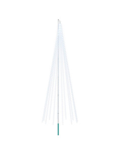 Luci per albero di Natale con picchetti e asta per bandiera 2