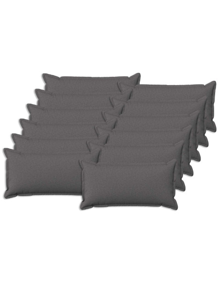 Cuscino con cuscino HOUTEN 12 pz Grigio Chiaro Lino