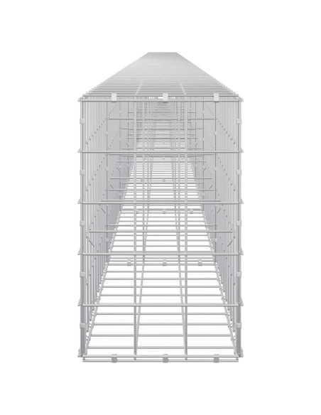 Gabione con filo da 5 mm e rete 10x10 cm 1050x30x50 cm
