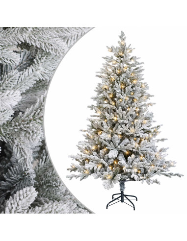 Albero di Natale Artificiale con Rami Pieghevoli 240 cm 300 LED