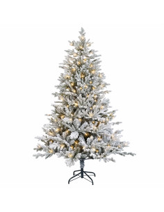 Albero di Natale Artificiale con Rami Pieghevoli 240 cm 300 LED 2