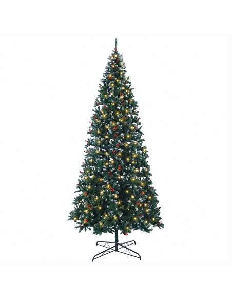 Albero di Natale Artificiale con Rami Pieghevoli 400 cm 600 LED
