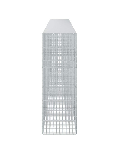 Gabione con Filo da 5 mm e Rete da 5x10 cm 700x50x150 cm