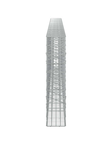 Gabione con Filo da 5 mm e Rete da 5x10 cm 650x20x100 cm