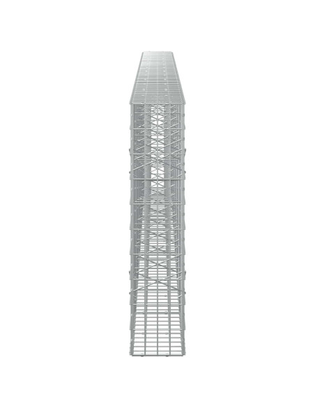 Gabione con Filo da 5 mm e Rete da 5x10 cm 650x20x100 cm